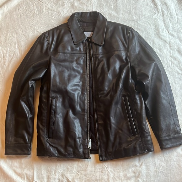 Marc New York Andrew Marc Leather Jacket Brown Medium - Picture 2 of 15